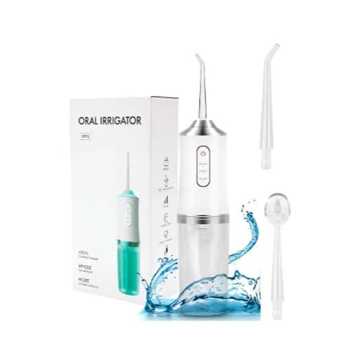 Irrigador Dental Oral Portátil Recarregável USB 220ml Limpeza Bocal Jato Forte