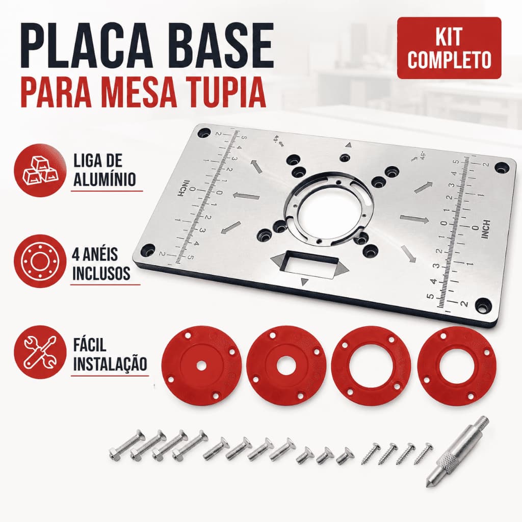 Placa Base Para Mesa Tupia Invertida