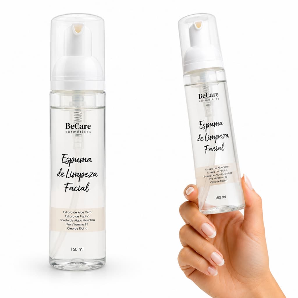 Sabonete Facial Espuma de Limpeza Facial Hidratante Sem Sulfato Pele Limpa