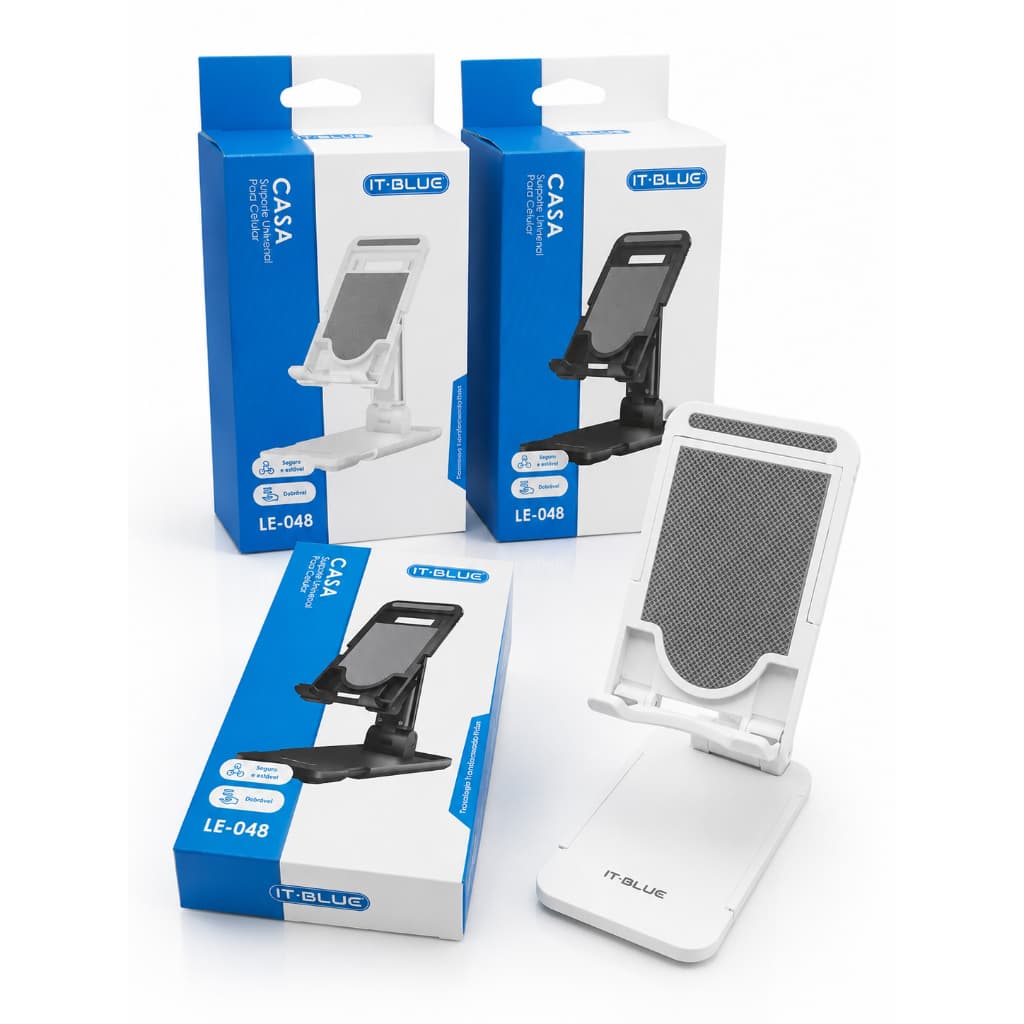 Suporte De Mesa Dobrável Para Celular E Tablet IT-Blue LE-048 Ajustável