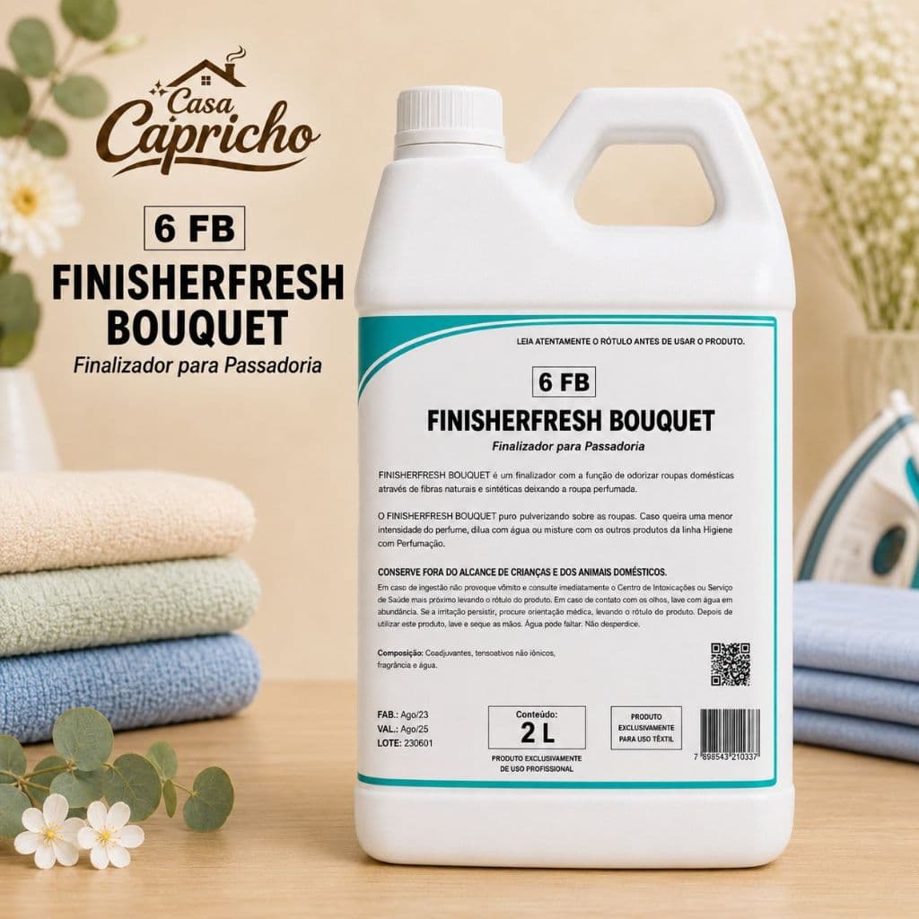 Finisherfresh Bouquet Facilitador de Passar Roupas 2 Litros Rende até 20 litros