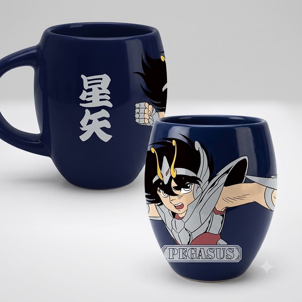 CANECA CAVALEIRO DOS ZODIACOS PEGASUS CLUB COMIX - PITICAS OFICIAL GEEK