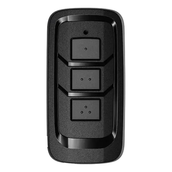 Controle Remoto Intelbras Portão Automático XAC 2003 Código Fixo 3 Botões Alarmes com bateria Preto