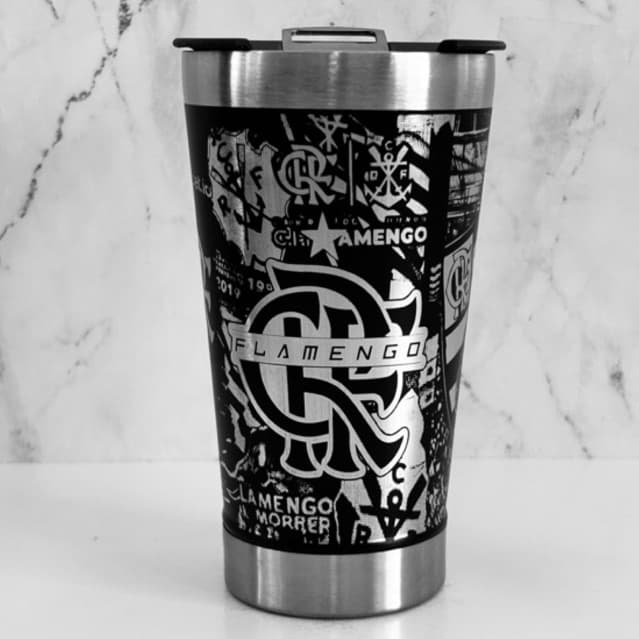 COPO TÉRMICO FL Mascote personalizado a laser  360º graus PREMIUM 473 ml