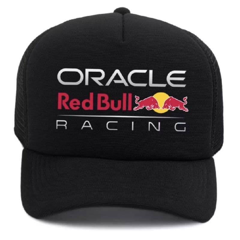 Boné Red Bull Racing Oracle Trucker Aba Curva Regulável Unissex