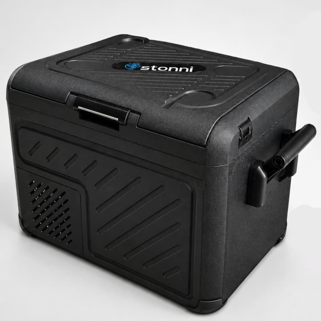 Geladeira Portátil Stonni 40L Compressor 12V 24V 110V 220V Modo Turbo Eco Camping