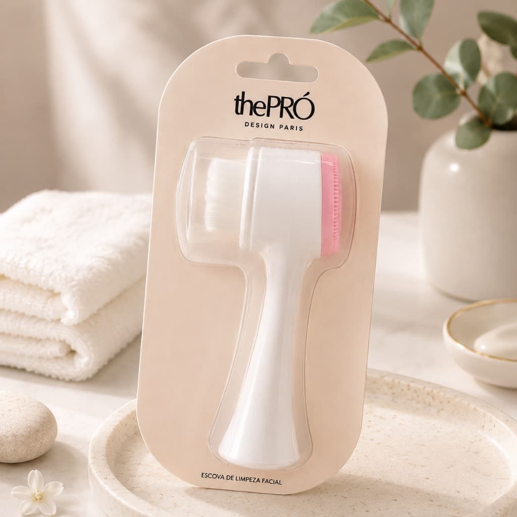 Escova De Limpeza Facial 2 Em 1 ThePró | Limpeza Delicada