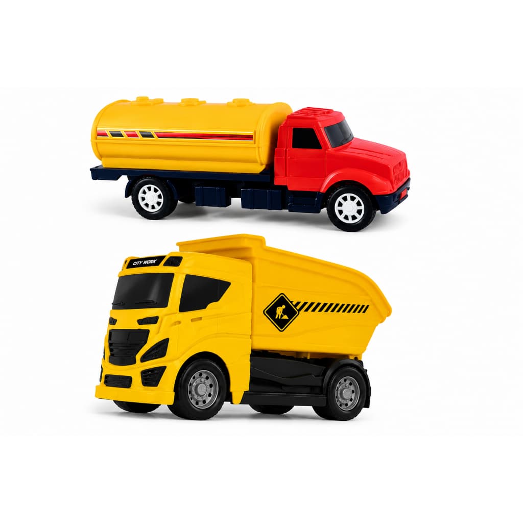 Kit Caminhões Infantil – Caminhão Tanque + Caminhão Caçamba/Basculante | 2 Peças - 588/640