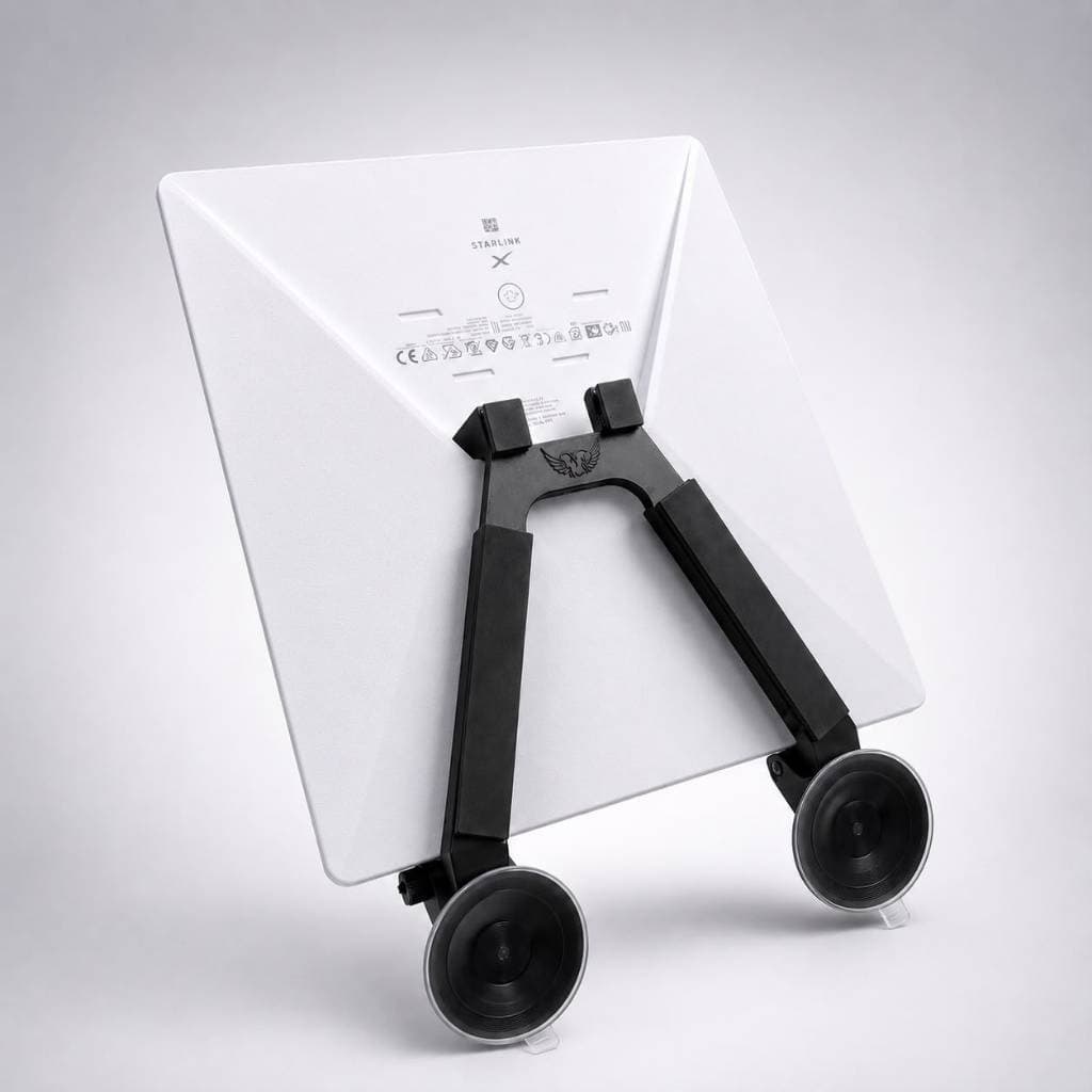Suporte Veicular Starlink Mini Com Dupla Ventosa Reforçada Anti Vibração