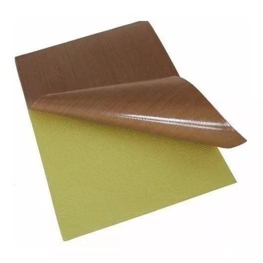 Manta Teflon COM ADESIVO 0,13mm x 50cm x 50cm (Armalon) para alta temperatura