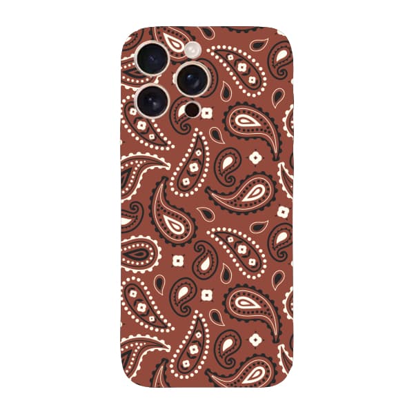 Capinha para iPhone 16 Pro Max Anti Impacto Fashion - BANDANA MARROM