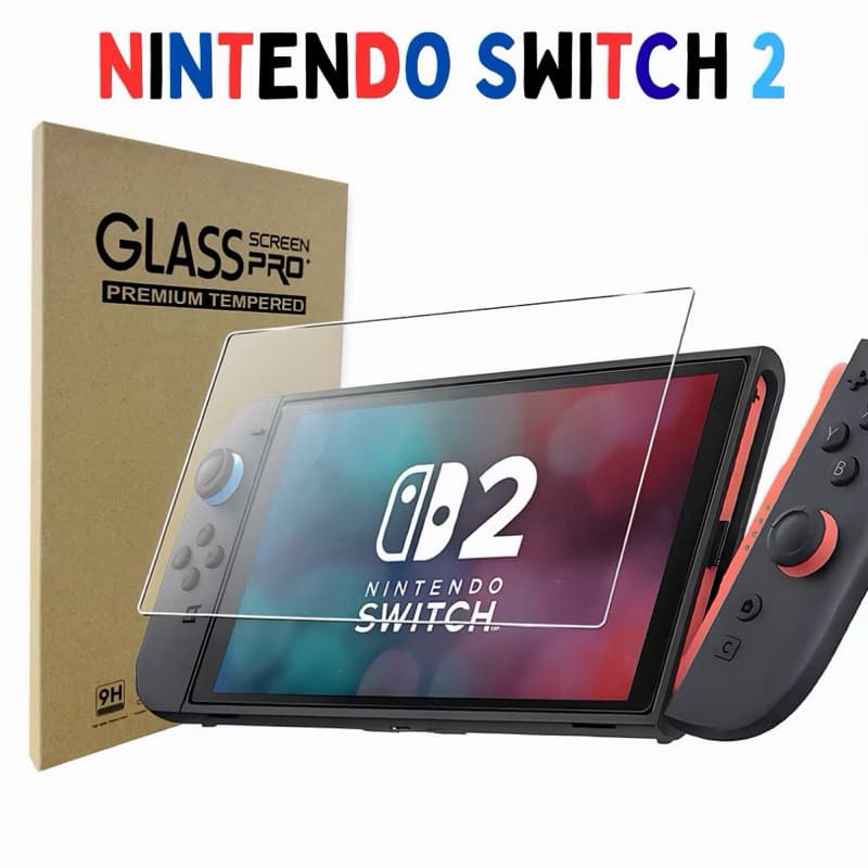 Película Protetora de Vidro para Nintendo Switch - 1 unidade, Alta Resistência e Fácil Instalação