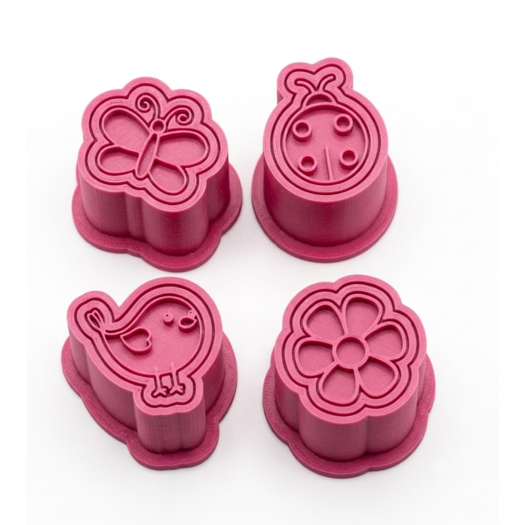Ejetor De Brigadeiro Jardim Encantado  Kit 4 Peças/ Cortador Modelador  Carimbo Para Doces/ Carimb