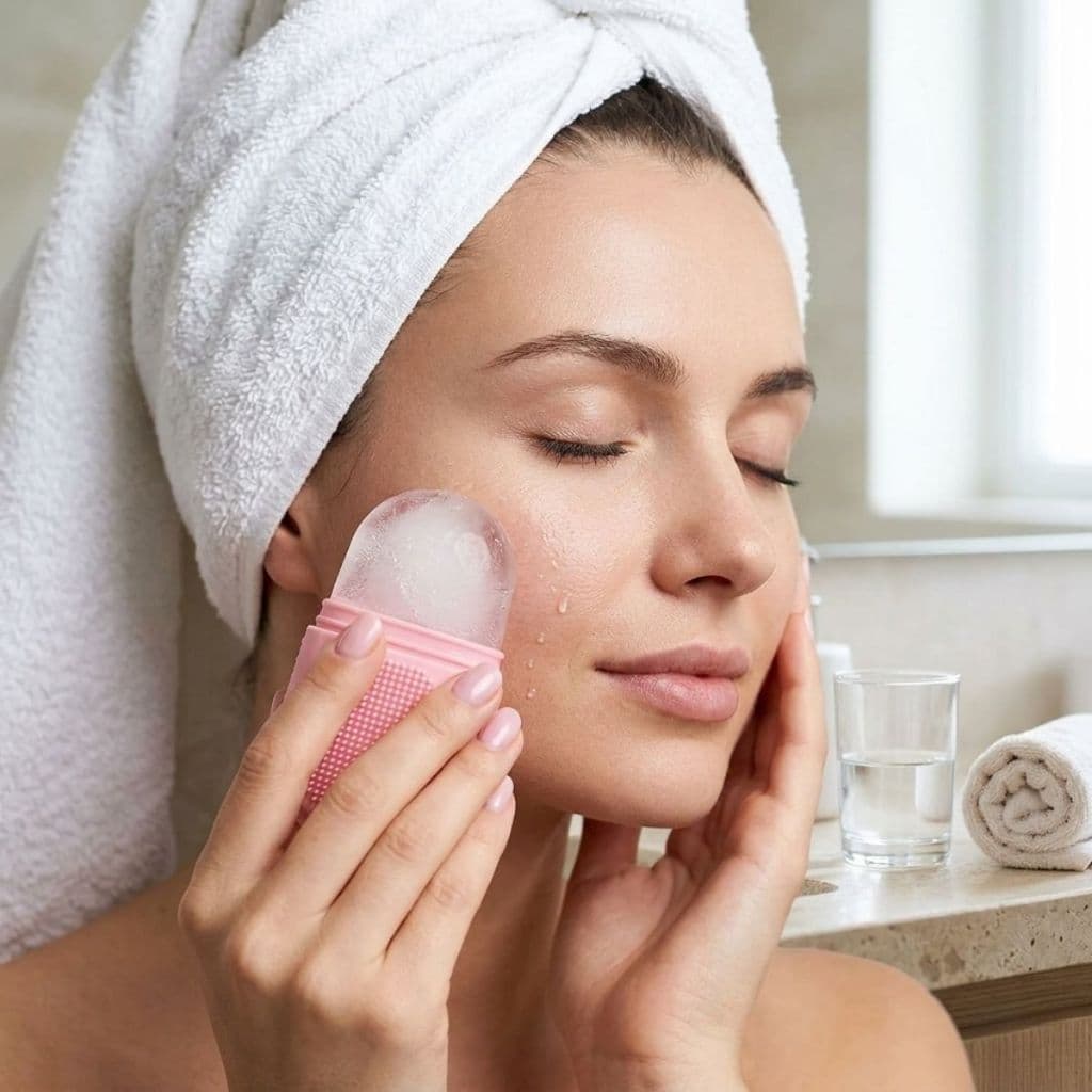 Rolo Gelo Massageador Facial Cuidados Com A Pele Facial Desincha Fecha Poros Rejuvenesce