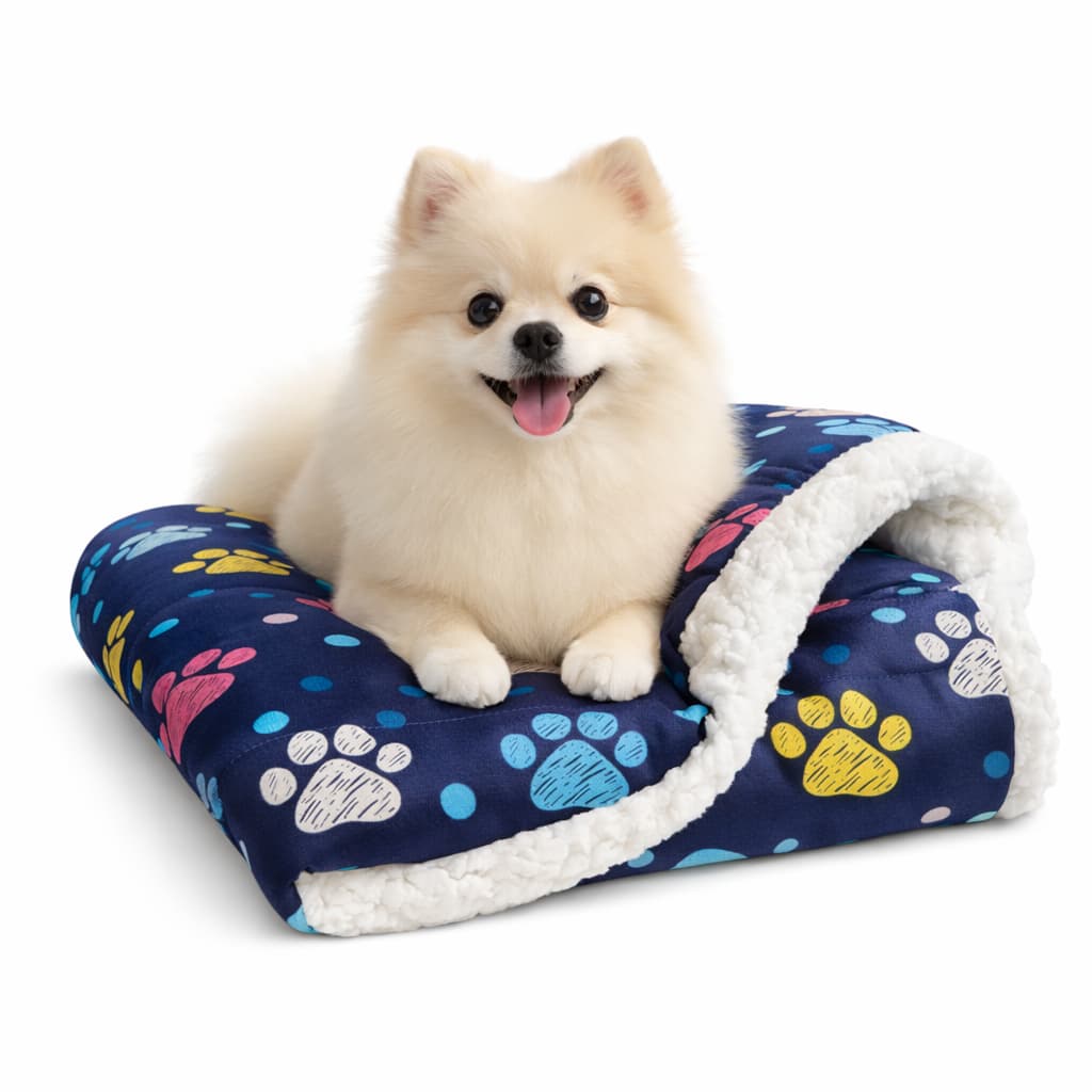 Mantinha Cobertinha Sherpa Manta Pet Soft Grande Quente Para Cachorro E Gato Várias Estampada