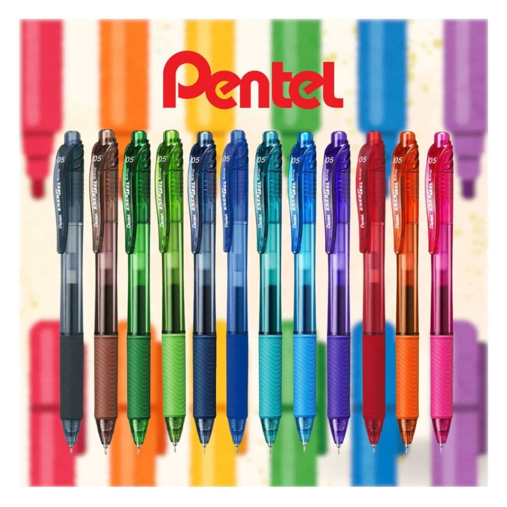 Caneta Retrátil EnerGel X 0.5mm Cores Variadas - Pentel