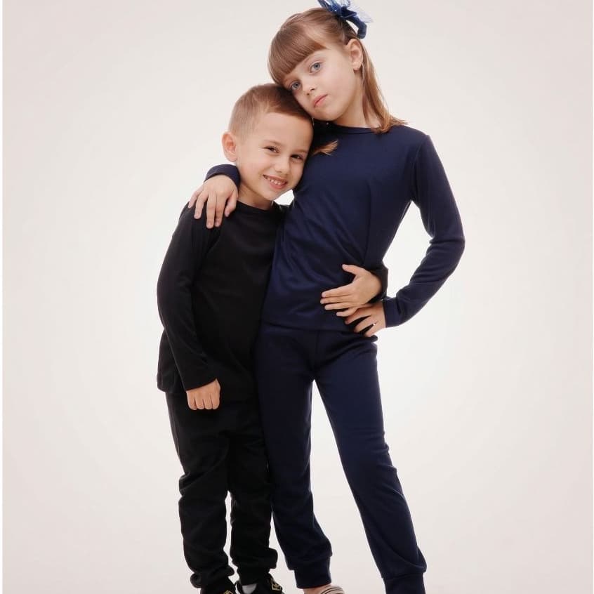 Kit 2 Conjunto Térmico Infantil Peluciado Unissex Blusa Calça Segunda Pele Inverno ItsBella 1 a 14
