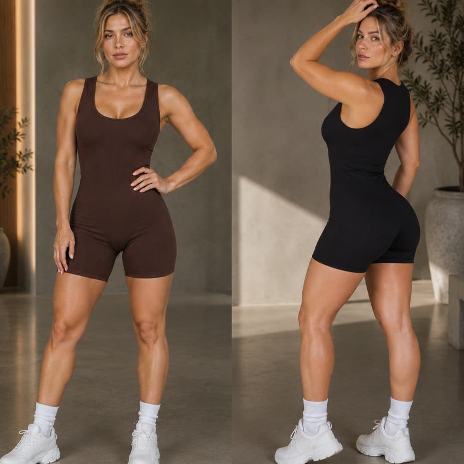 Macaquinho Feminino Curto  Fitness Moda Gringa Tendencia Academia