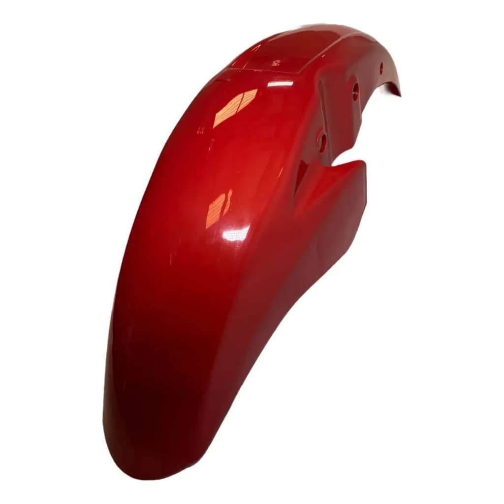 Paralama Dianteiro Fan150 Titan150 2010 Vermelho Maceio Dianteira Esquerda