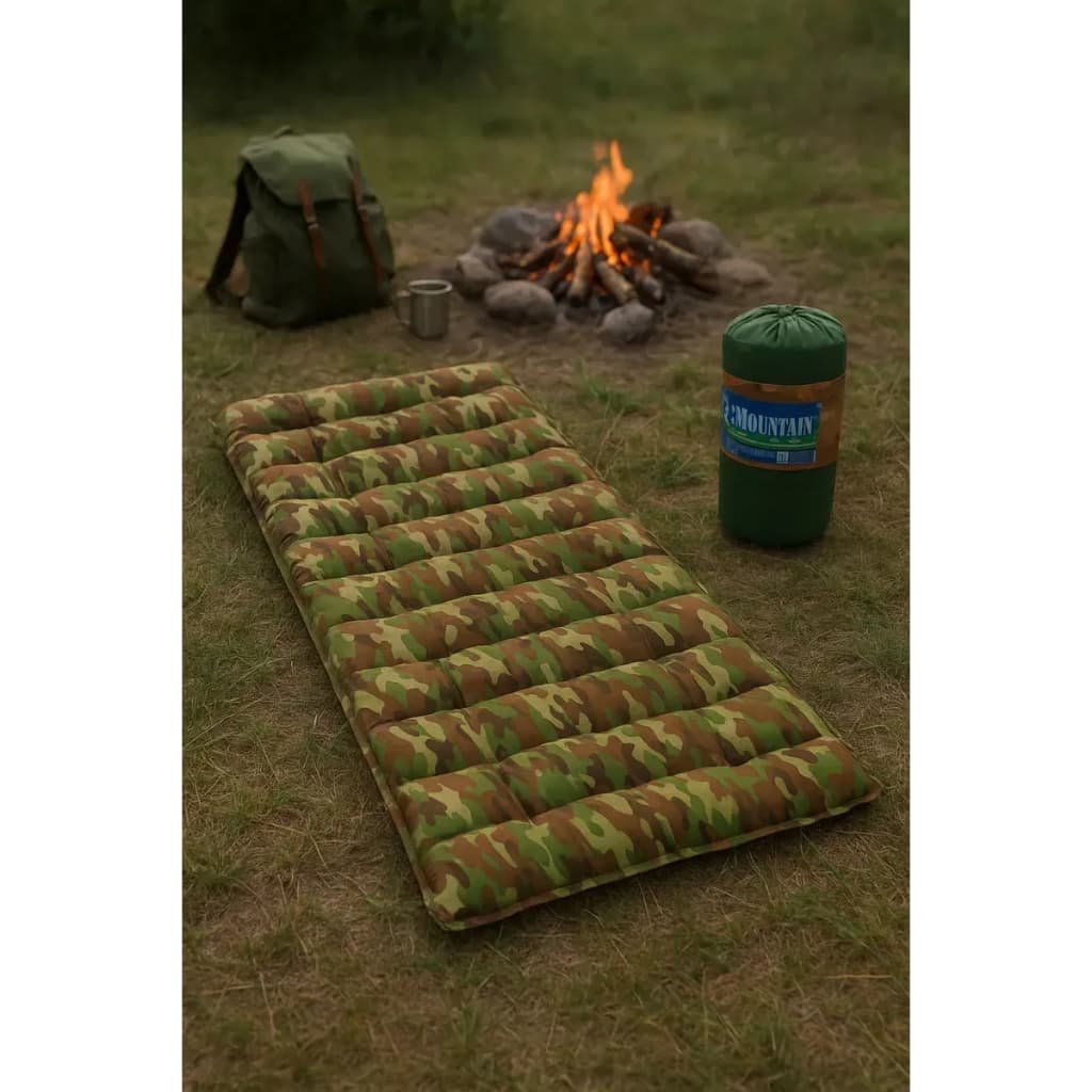 Colchonete Camping Solteiro com Sacola para Transporte 60cm de largura x 190cm de comprimento Leve e prático