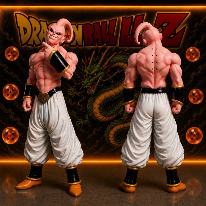 Action Figure Majin Boo Com Casulo 29Cm Devil Buu Dragon Ball Z Banpresto