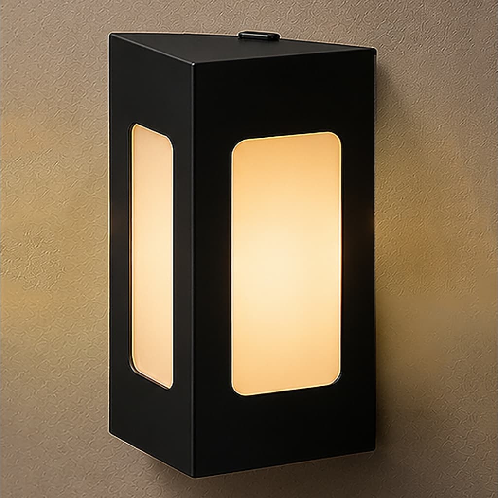 Luminária Arandela Triangular 110/220v Interno Externo Parede Muro Branca Preta Marrom