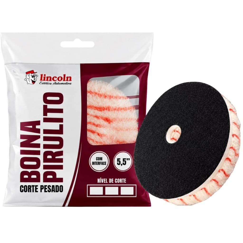 Boina de Lã Pirulito 5.5 Polegadas Corte Pesado Com Interface Lincoln