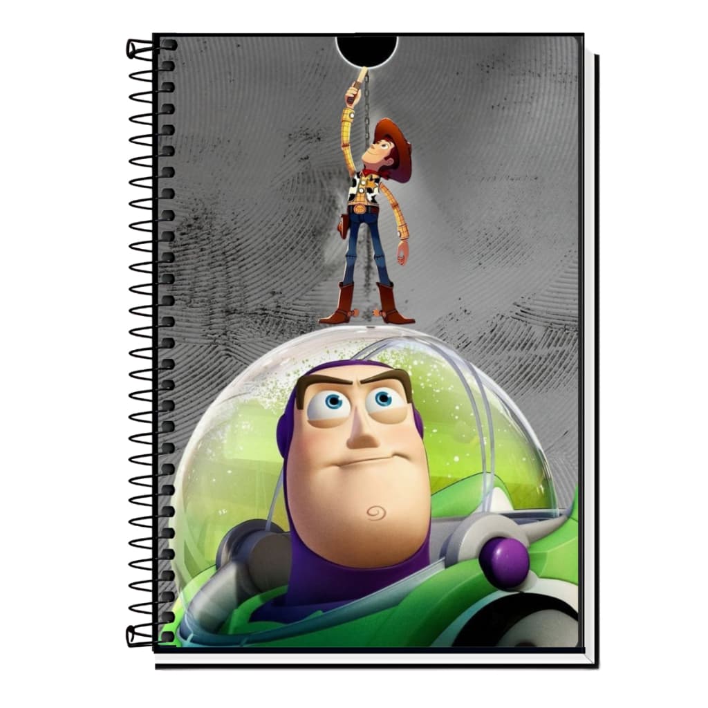 Caderno Personalizado Toy Story Ideal para escola, faculdade, cursos e organização pessoal de 1 a 20 materias