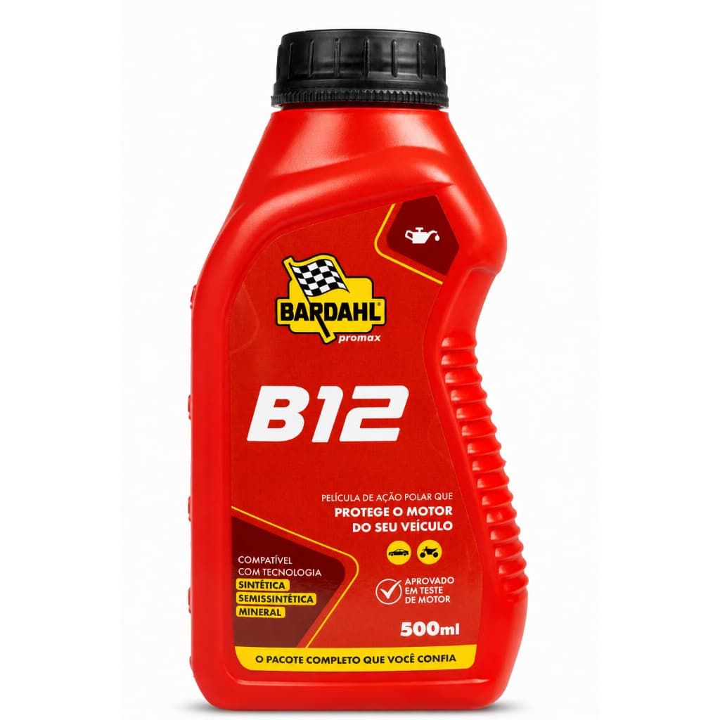 Aditivo Bardahl B12 500ml Óleo Motor Gasolina Etanol Flex Reduz Desgaste Protege Motor Original