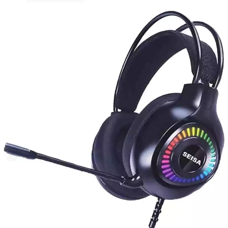 Headset Gamer fone de Ouvido Seisa com led rgb
