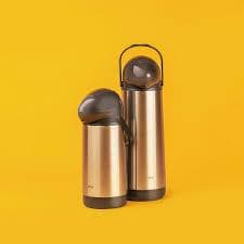 Garrafa de Pressão MOR Inox 1L / 1,9L Térmica para Café Chá Chimarrão