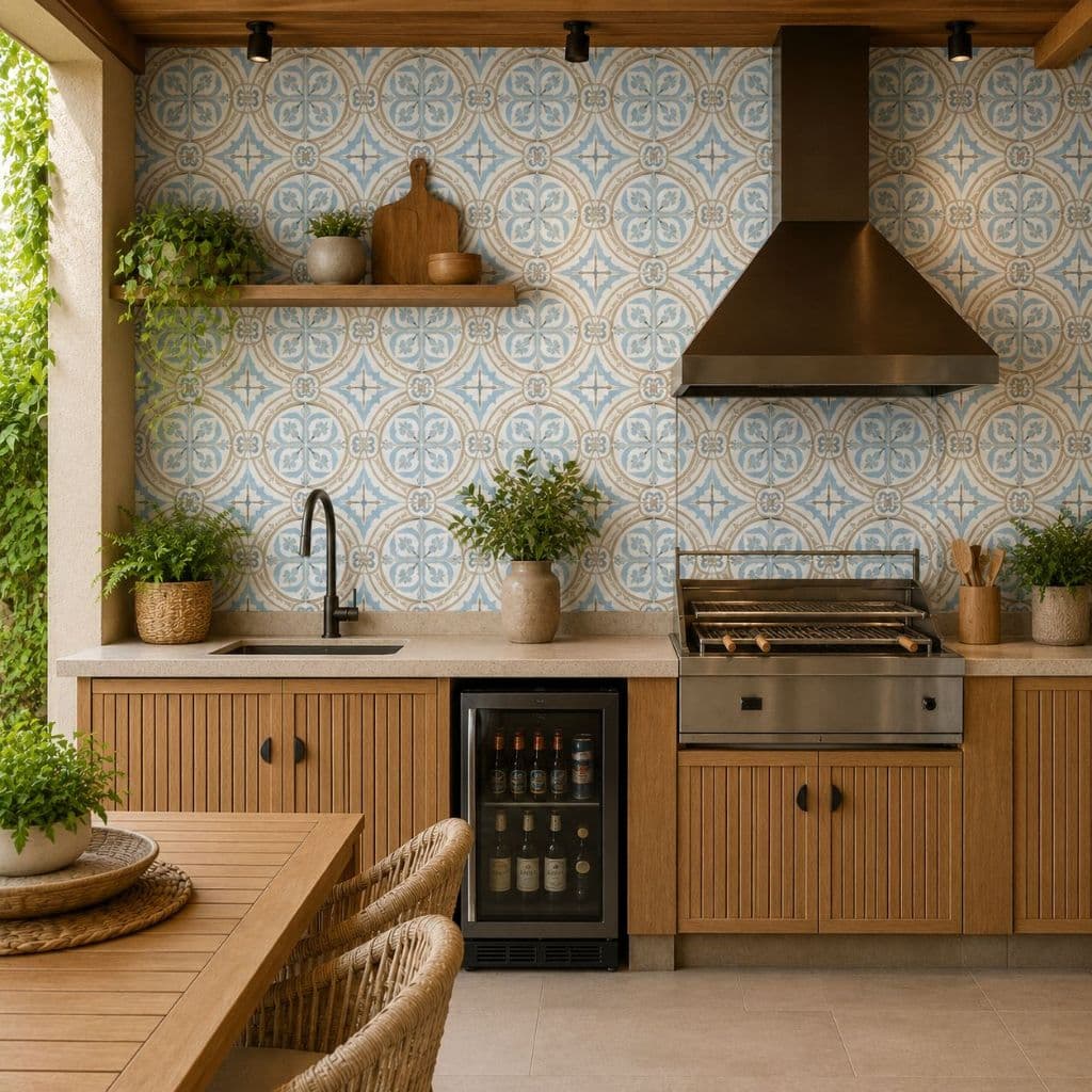 PAPEL DE PAREDE AZULEJO 34 VINILICO AUTOCOLANTE FACIL APLICAÇÃO LAVAVEL