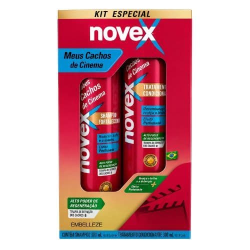 Kit Novex Meus Cachos de Cinema 300ml Shampoo + Condicionador Embelleze