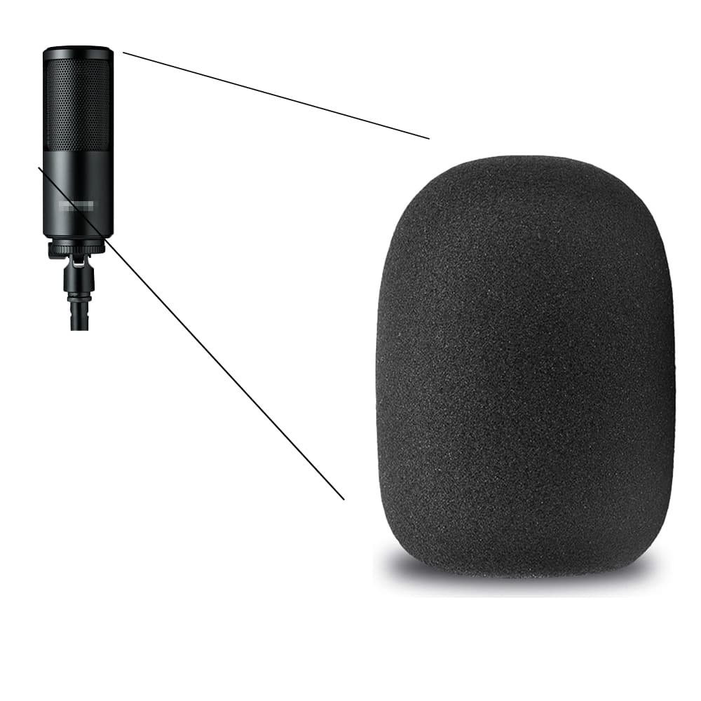 Capinha Espuma Pop filter protetora p/ microfone Shure Sm4 – cor preta