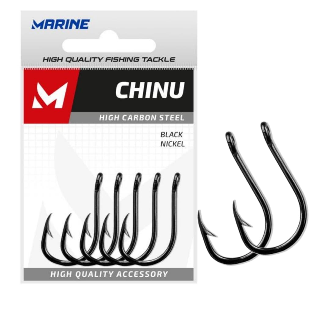 anzol de pesca marine chinu black 50 peças N 5