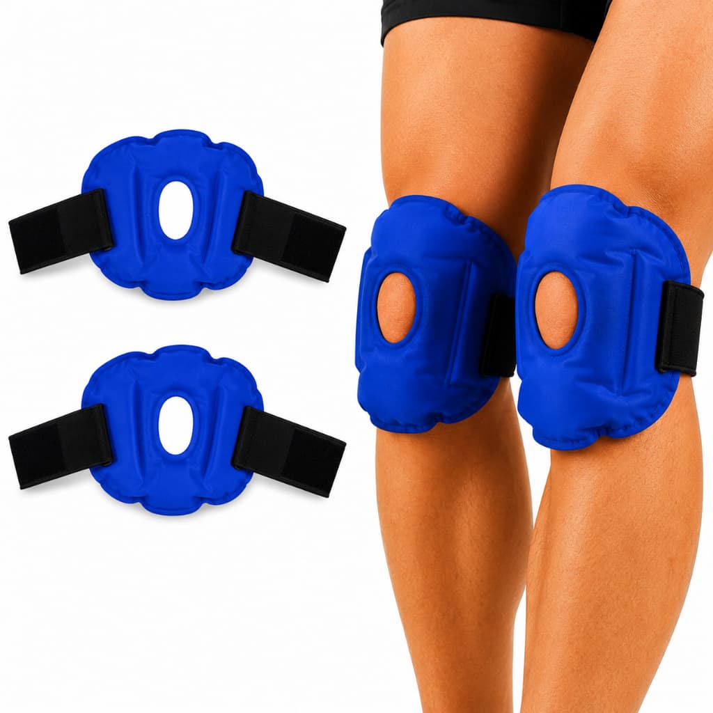 Kit 2 Bolsas de Gel para Joelho Quente e Frio Compressa Térmica Relaxamento Alívio