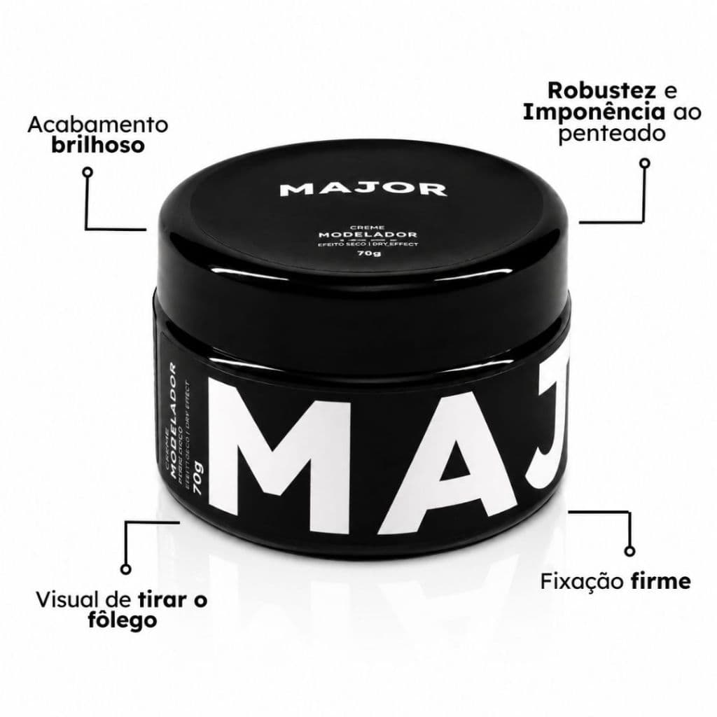 Pomada Modeladora Cabelo Masculino Profissional - Major