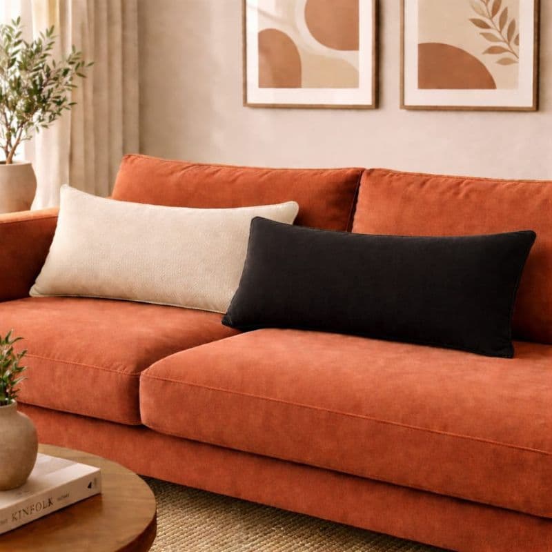 2 Baguete 30x50 de suede liso
