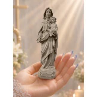Nossa Senhora do Rosário 22cm Escultura de Resina