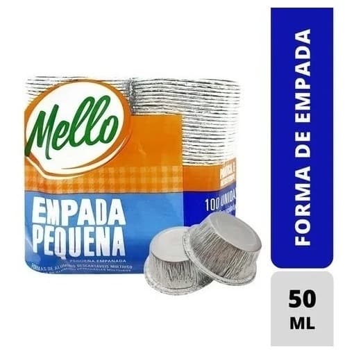 Forminha de Alumínio Descartável Para Empada Empadinha 50ml