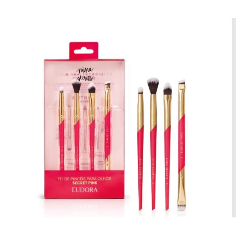 Kit de Pincéis para olhos Secrets Pink Niina Secrets
