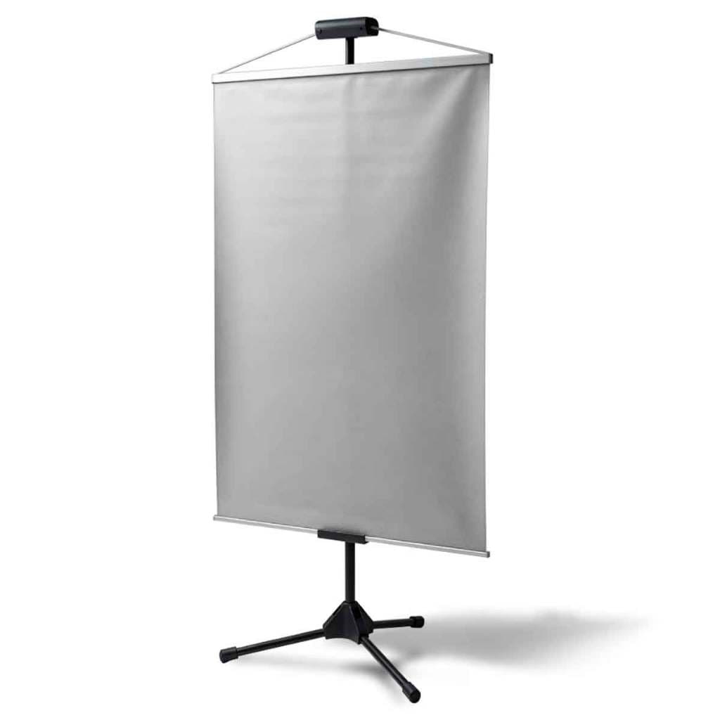 Suporte Para Banner Ibox H07002BK Ajustável Até 1,90m Em Aço Resistente Cor Preto