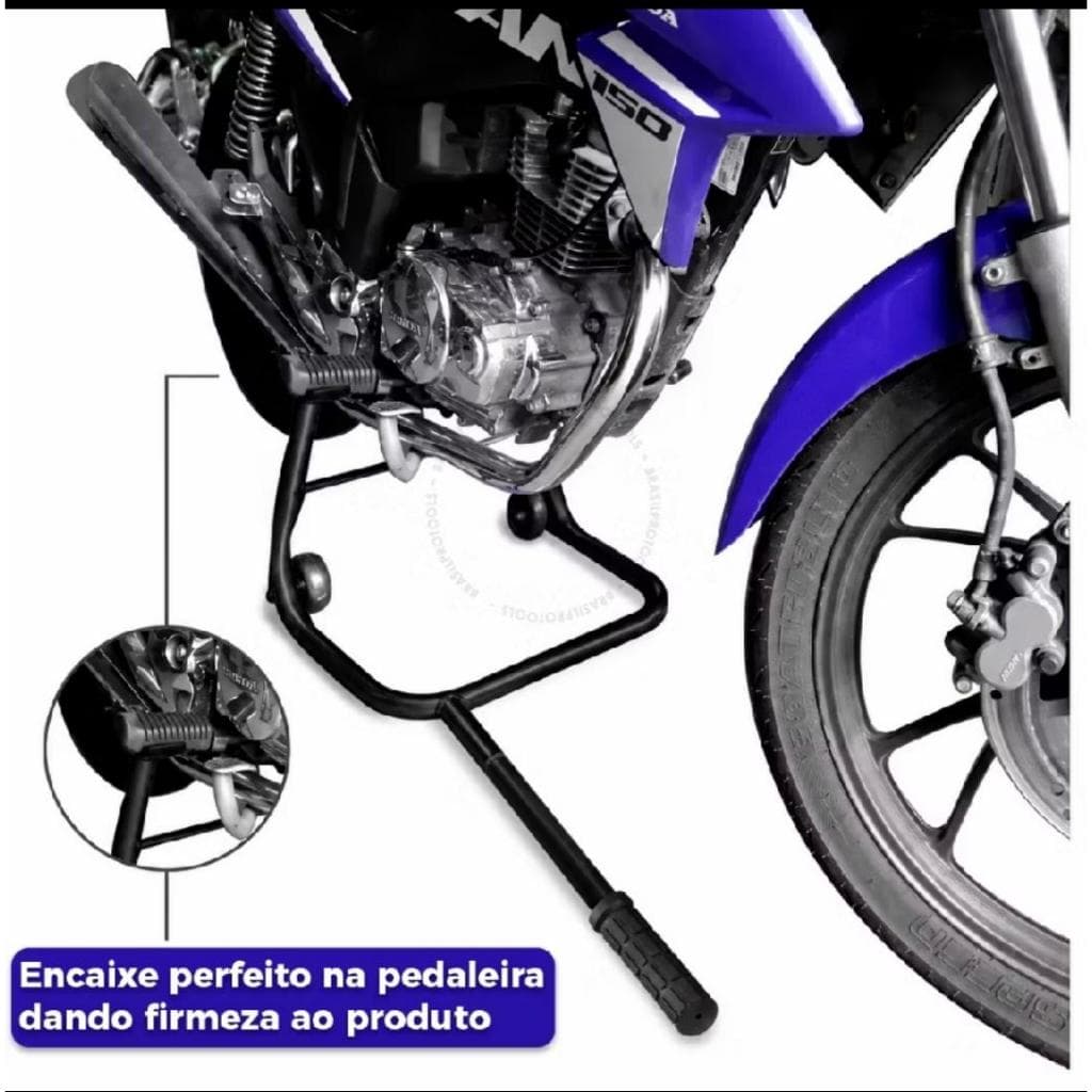Cavalete Para Moto Apoio Fixo  Pedaleira Estribo Honda Yamaha lavagem e manutenção