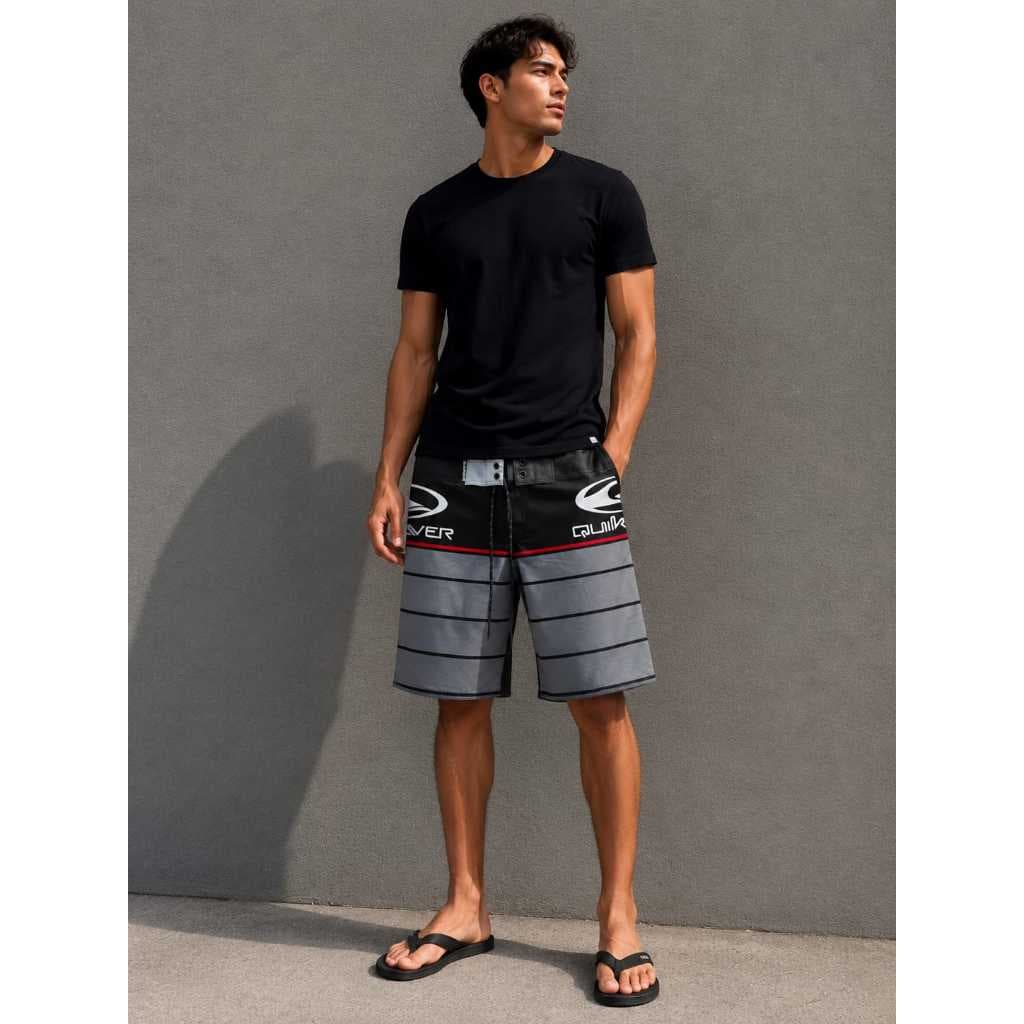 Bermuda Masculina Tactel Surf Praia com Elastano Short Leve e Confortável