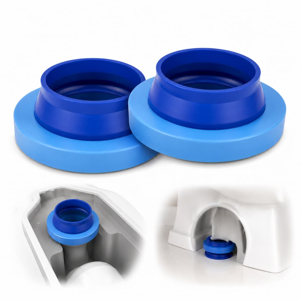 Kit 2 Anéis Vedação Vaso Sanitário Universal Com Guia