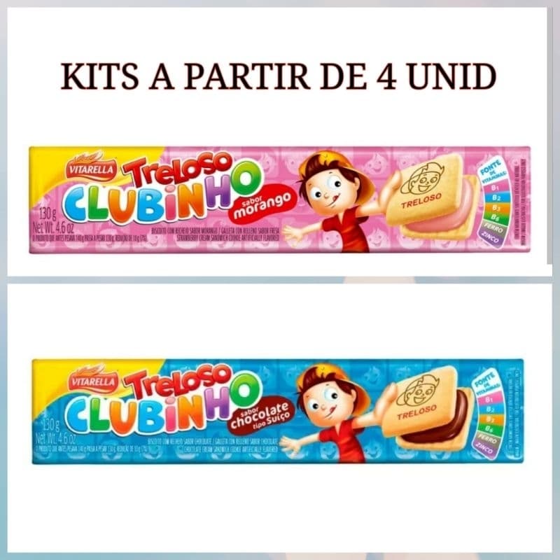 Biscoito Treloso Clubinho Recheado 130g