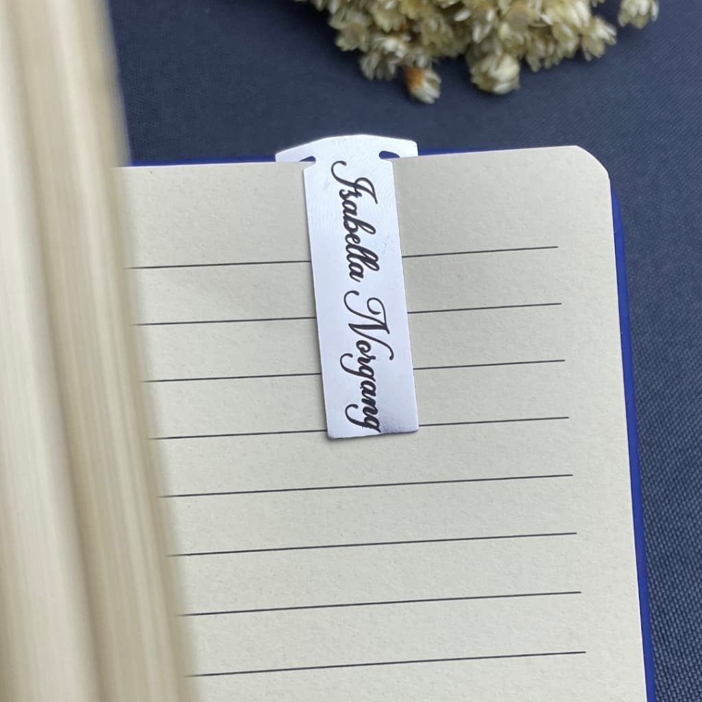Marcador de Página Personalizado Com Nome Marcador de Livro