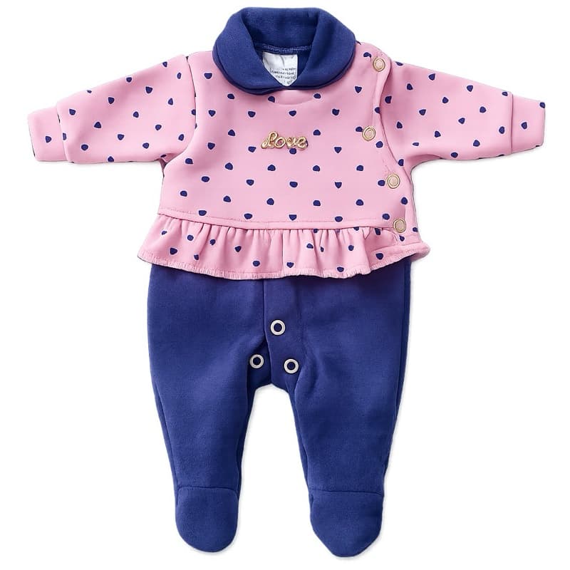 roupinha roupa macacão para bebe reborn boneca pequena prematura que veste de 34 a 38cm rosa e azul marinho