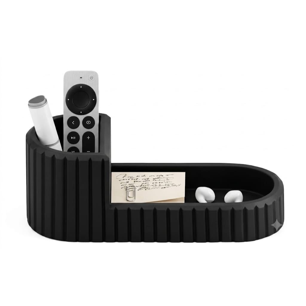 Organizador Multiuso  Porta-Caneta, Fone e Controle Toque de Estilo para sua Mesa