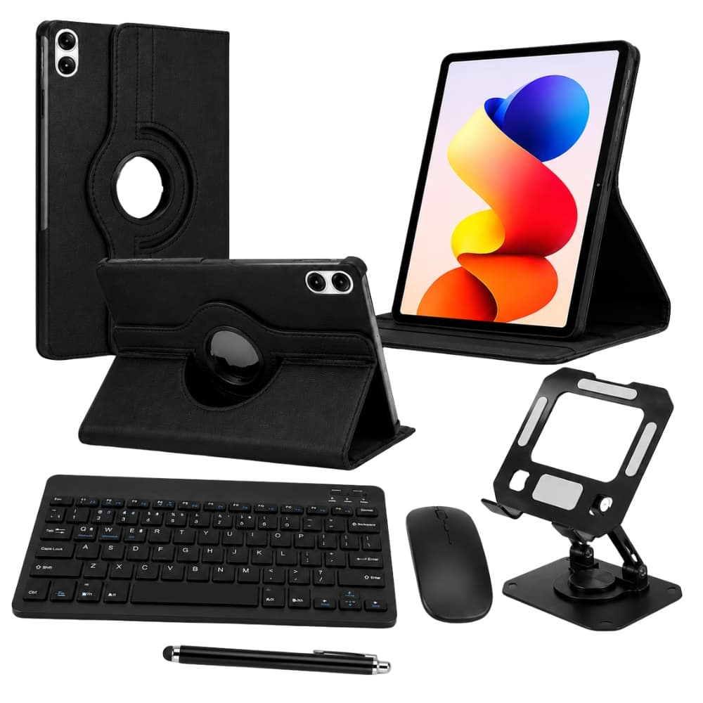 Combo P/ Redmi Pad 2 Pro 12.1 Capa + Teclado Mouse + Caneta
